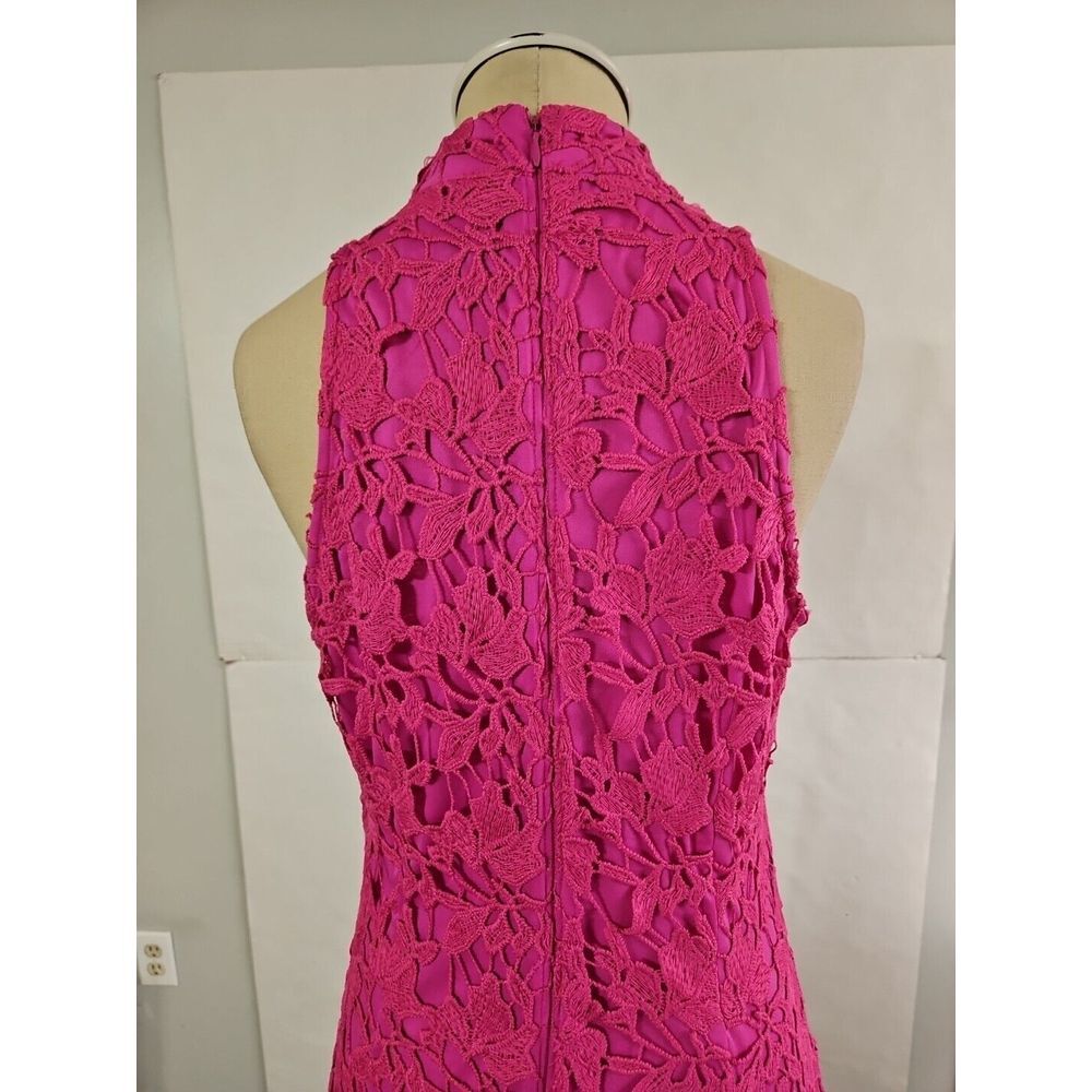 Julia Jordan Mock Neck Floral Sleeveless Knit Lace Dress| Women Size 6 NWT - Picture 8 of 12